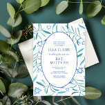 Invitación Watercolor Estrella Botánica de David Bar Bat Mitz<br><div class="desc">¡Tarjeta perfecta para anunciar una mitzvah de murciélago, el bar mitzvah u otra celebración judía! Hand hizo arte acuarela por ti en la parte delantera y trasera. ¡TODO PERSONALIZABLE! Haga clic en "Personalizar" para editar el texto. Haga clic en "editar usando la herramienta de diseño" para ajustar las fuentes, colores...</div>