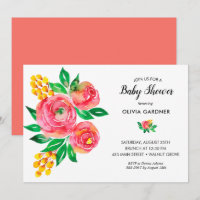 Watercolor Floral Baby Shower
