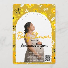 Invitación Watercolor Floral Baby Shower Invitation