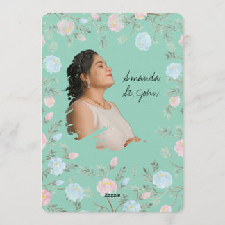 Invitación Watercolor Floral Baby Shower Invitation