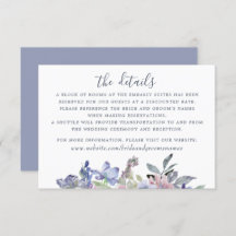 Watercolor Floral Blue Lavender Rubor Moderno