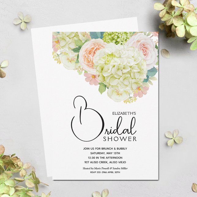 Invitación Watercolor Floral Bridal Shower (Watercolor Floral Bridal Shower Invitations)
