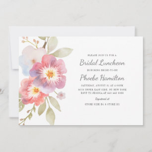 Invitación Watercolor Floral Bridal Shower