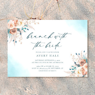 Invitación Watercolor Floral Brunch Bridal Shower