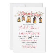 Watercolor Floral Lanterns Brilla Shower