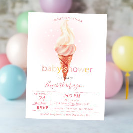 Invitación Watercolor Guay Crema Polka Dots Baby Shower
