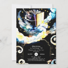 Invitación Watercolor Kids Whimsical Storybook Birthday