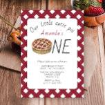 Invitación Watercolor Little Cutie Pie Kids Cumpleaños<br><div class="desc">Fiesta de cumpleaños de los niños acuarela. Pastel de color de agua con fiesta de cumpleaños de los niños de mermelada.</div>