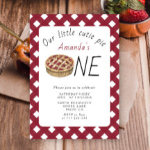 Watercolor Little Cutie Pie Kids Cumpleaños