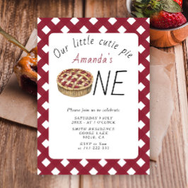 Invitación Watercolor Little Cutie Pie Kids Cumpleaños