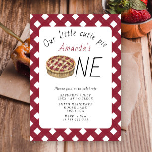 Invitación Watercolor Little Cutie Pie Kids Cumpleaños