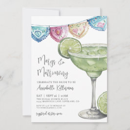 Invitación Watercolor Margarita Bridal Shower