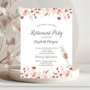 Invitación Watercolor Meadow Champán Retirada de Vidrio