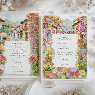 Invitación Watercolor Medellín Colombia Boda