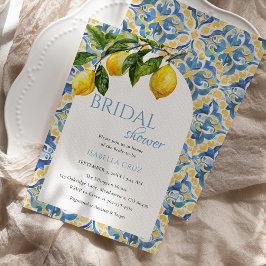 Invitación Watercolor Mediterráneo Lemon Briower