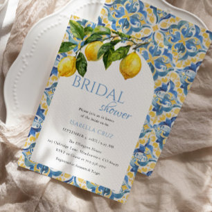 Invitación Watercolor Mediterráneo Lemon Briower