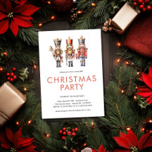 Watercolor Nutcracker Fiesta de Navidades mínimos