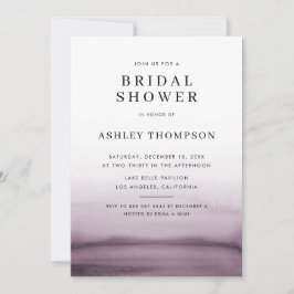 Invitación Watercolor Ombre Púrpura Moderno Graduación Partid