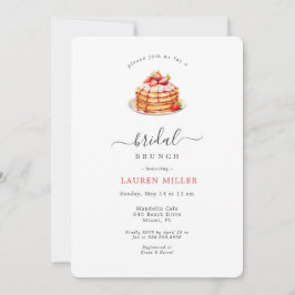 Invitación Watercolor Pancakes Bridal Brunower