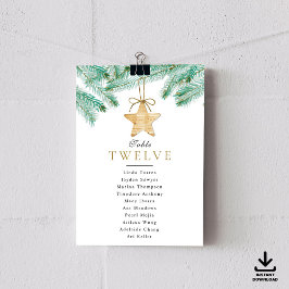 Invitación Watercolor Pine Bough Winter Wedter