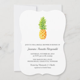 Invitación Watercolor Pineapple Bridal Shower