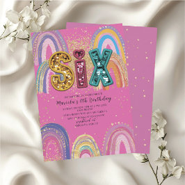 Invitación  Watercolor pink and gold stars  BirthdaInvitation