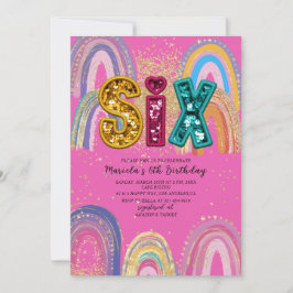Invitación  Watercolor pink and gold stars  BirthdaInvitation