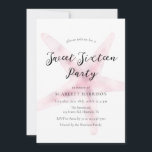 Invitación Watercolor Playa Rosa Dulce Dieciséis Fiestas<br><div class="desc">Acuarela Playa Rosa Dulce Dieciséis Invitaciones De Fiesta</div>