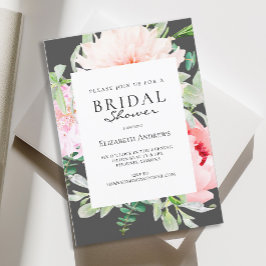 Invitación Watercolor Primavera Botánica Ducha Bridal Invitat