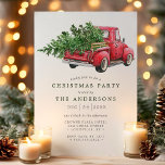 Invitación Watercolor Red Truck Vintage Christmas Fiesta<br><div class="desc">Invitación a la fiesta navideña de Watercolor Red Truck Vintage. Personalice este diseño de vacaciones personalizado con sus propios detalles fiestas. Perfecto para una cena familiar o para una fiesta corporativa.</div>