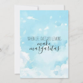Invitación Watercolor Sky Thank You Card