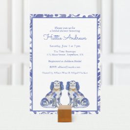 Invitación Watercolor Staffordshire Dogs