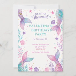 Invitación Watercolor Under The Sea Party Invite 