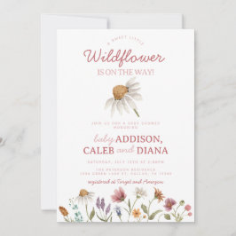 Invitación Watercolor Wildflower Baby Shower