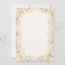 Watercolor Wildflower Wedding Invitation 