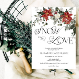 Invitación Watercolor Winter Floral Bridal Shower
