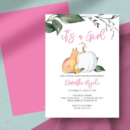Invitación Watercolor Woodland Cae Baby Shower tema