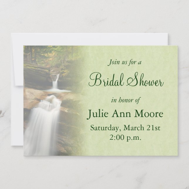 Invitación Waterfall Bridal Shower (Anverso)