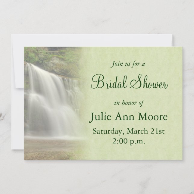 Invitación Waterfall Bridal Shower (Anverso)