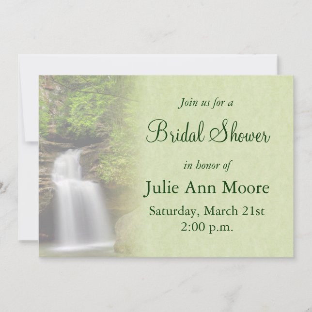 Invitación Waterfall Bridal Shower (Anverso)