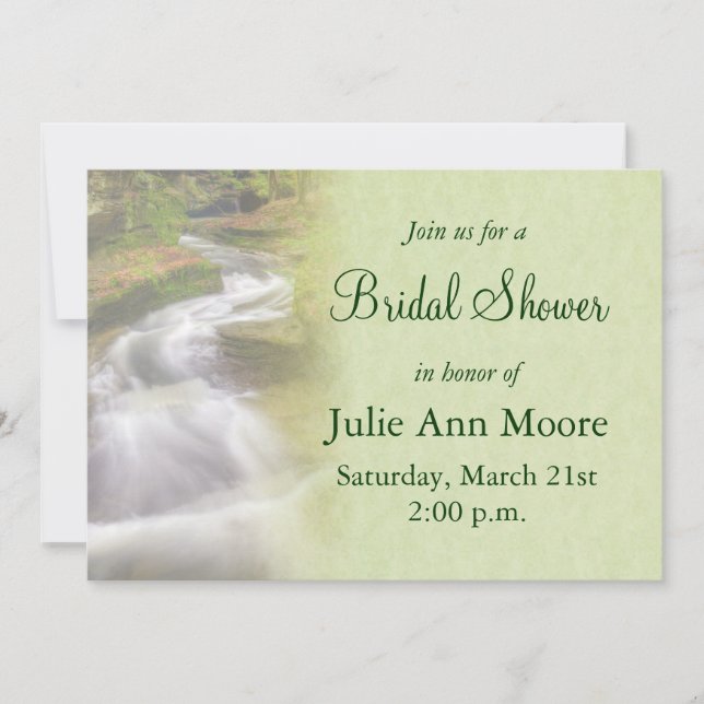 Invitación Waterfall Bridal Shower (Anverso)