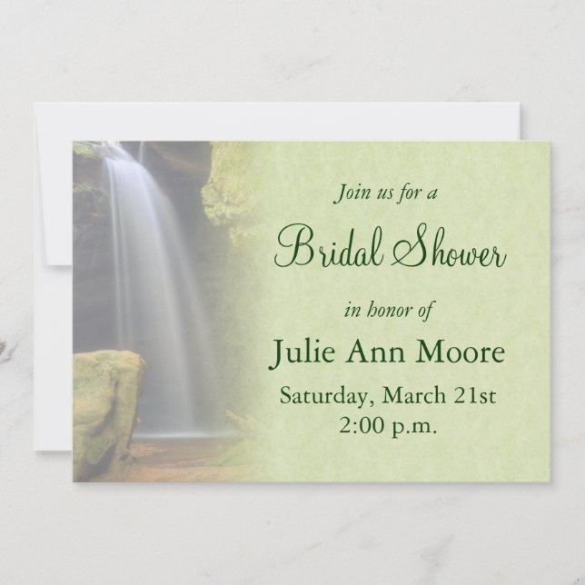 Invitación Waterfall Bridal Shower (Anverso)