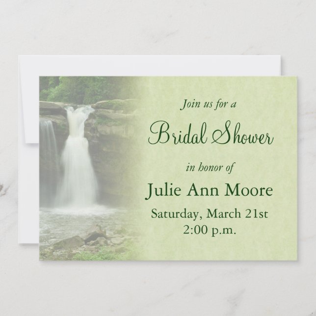 Invitación Waterfall Bridal Shower (Anverso)