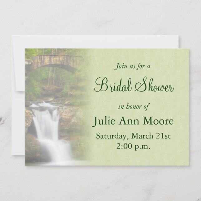 Invitación Waterfall Bridal Shower (Anverso)