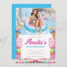 Waterpark Teen Pool Party Birthday