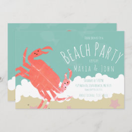 Invitación Waves de arena de Fiesta de playa