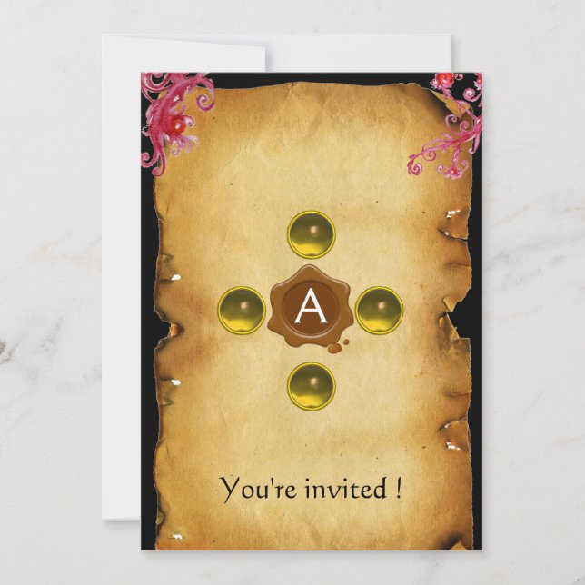 Invitación WAX SEAL topaz (Anverso)