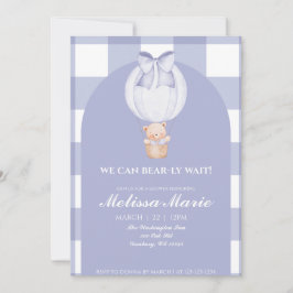 Invitación We Can Bear-ly Wait Baby Shower Invite