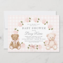 Invitación We can bearly wait baby shower invitation