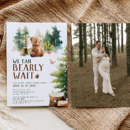 Invitación We Can Bearly Wait Baby Shower Invitation Photo